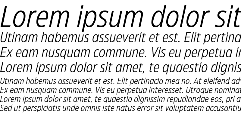 Sample of Eastman Condensed Trial Regular Offset Italic