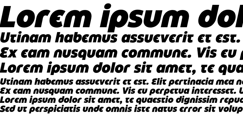 Sample of Eastman Grotesque Alt Trial Black Italic