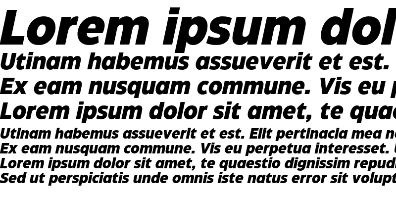 Sample of Eastman Grotesque Trial Extrabold Italic