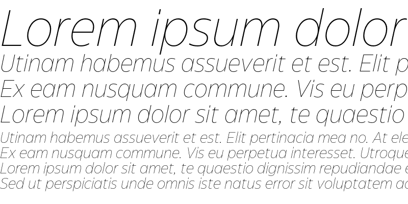 Sample of Eastman Grotesque Trial Extralight Italic