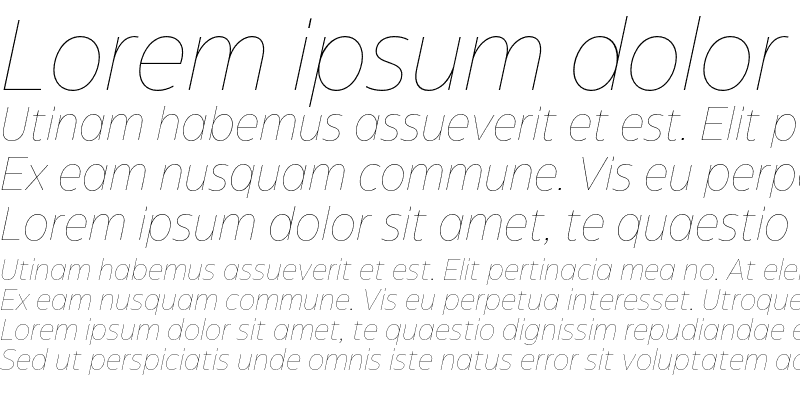 Sample of Eastman Grotesque Trial Thin Italic