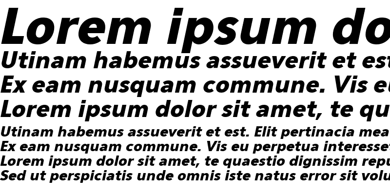 Sample of Eau Sans Black Oblique