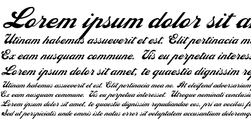 Sample of Ebor Script