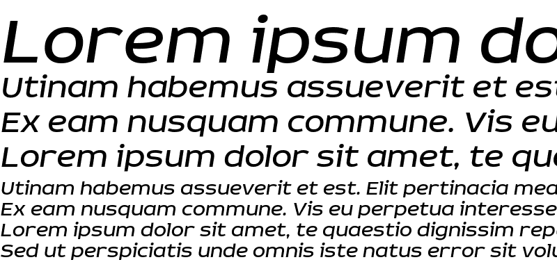 Sample of Echoes Sans Italic