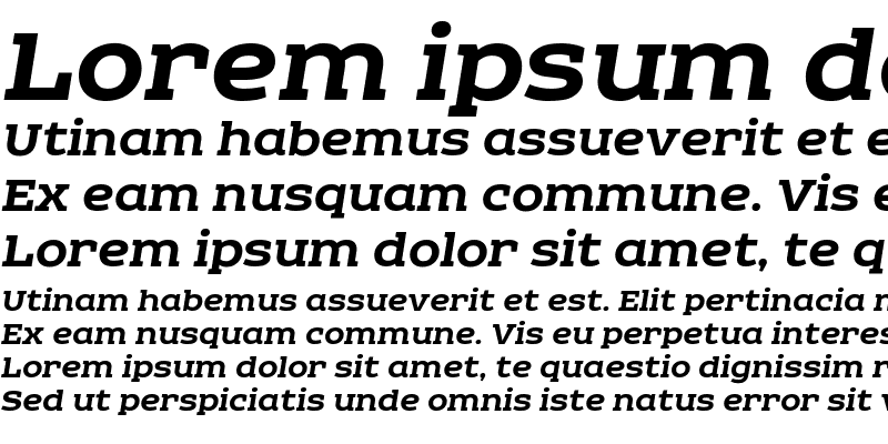 Sample of Echoes Slab Bold Italic