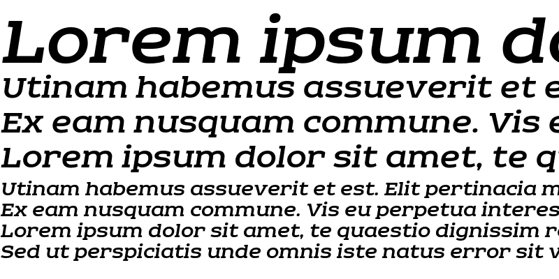 Sample of Echoes Slab Medium Italic