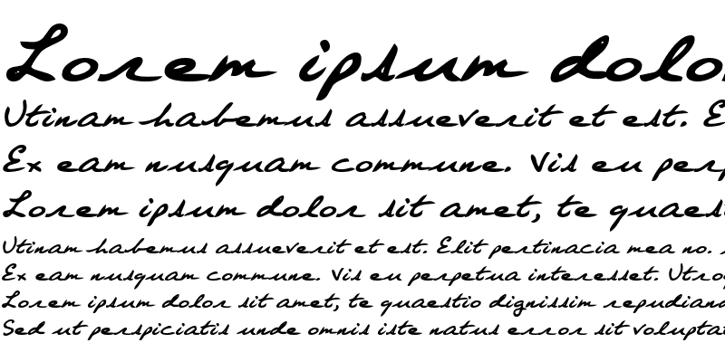 Sample of EdgertonsHand Bold Italic