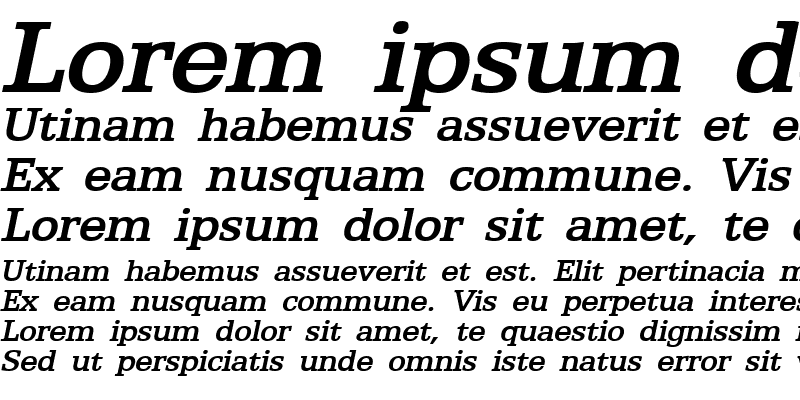 Sample of Eggo-Extended Bold Italic