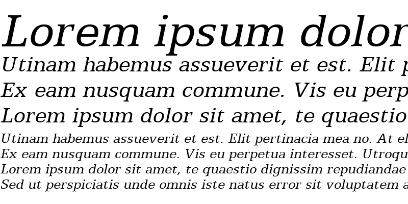 Sample of Eggo Italic