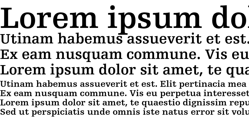 Sample of Egyptienne F 65 Bold