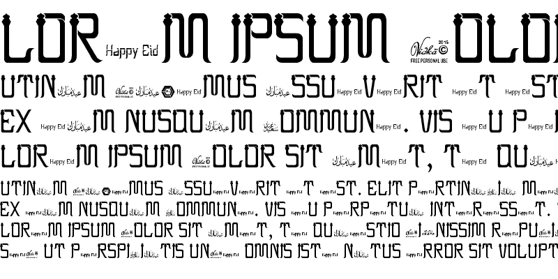 Sample of EID AL-FITR 2