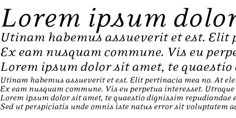 Sample of EideticSerif-Italic