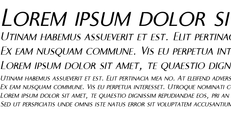 Sample of Ela Sans SemiLight Caps Italic