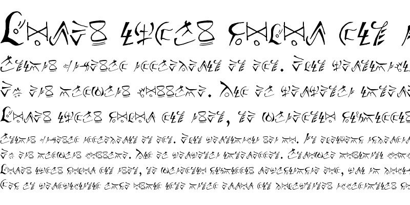 Sample of Elabeth Script