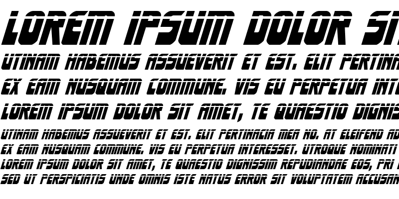 Sample of Eldebaran Laser Italic