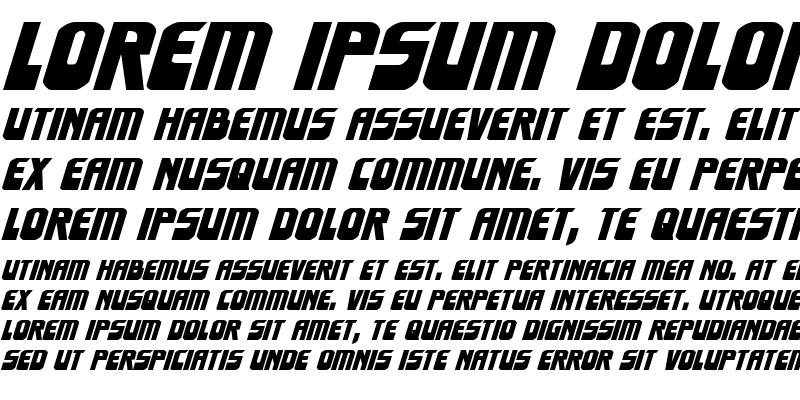 Sample of EldebaranExpanded Italic