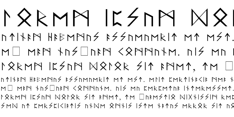 Sample of Elder Futhark