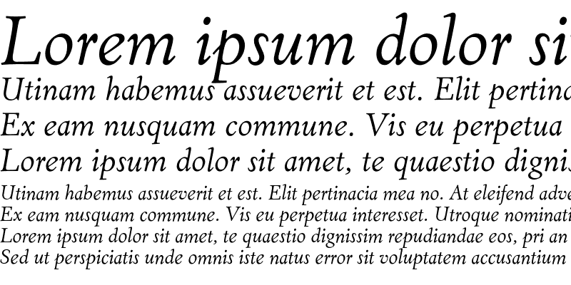 Sample of Eldorado Italic