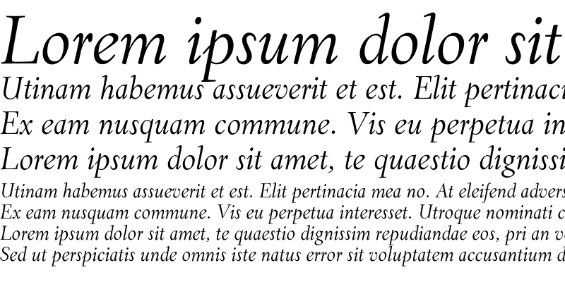 Sample of EldoradoDisplay Italic