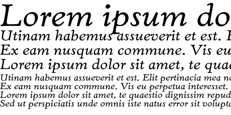 Sample of EldoradoMicro Italic