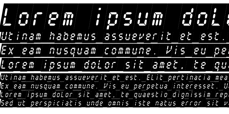 Sample of ElectronicaBlackC Italic