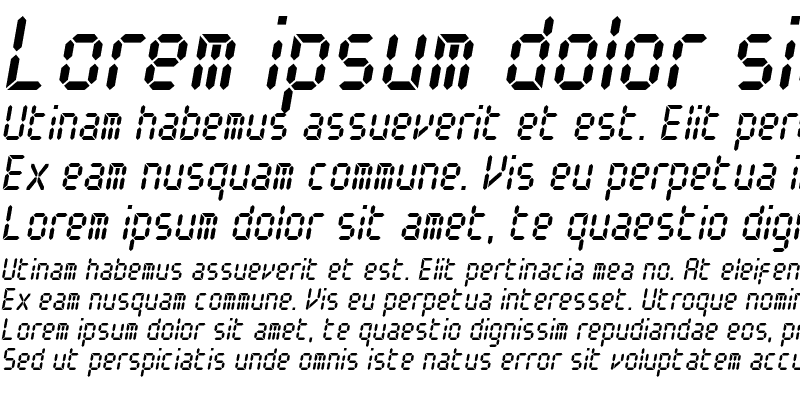 Sample of ElectronicaC Italic