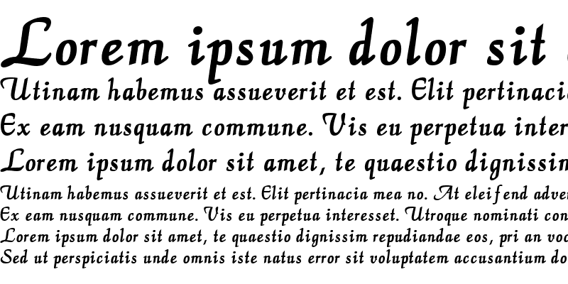 Sample of ElegansScriptSSK Bold