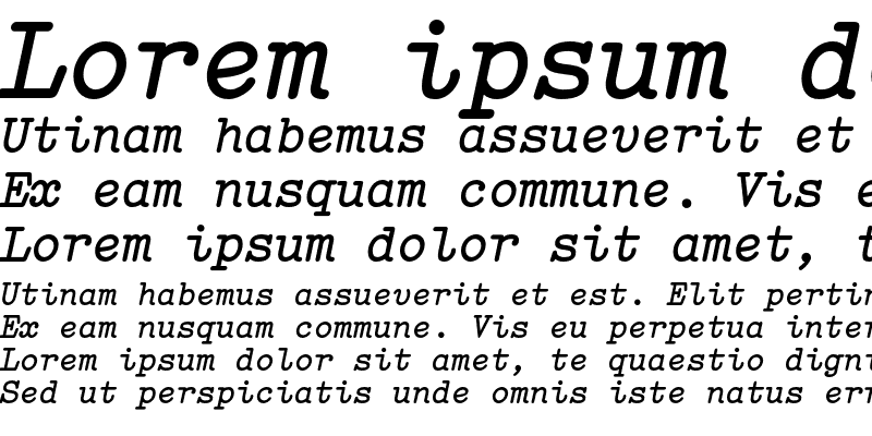 Sample of Elementa Bold Italic