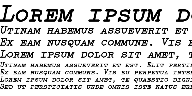 Sample of Elementa SC Bold Italic
