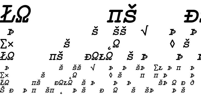 Sample of Elementa SC-Expert Bold Italic