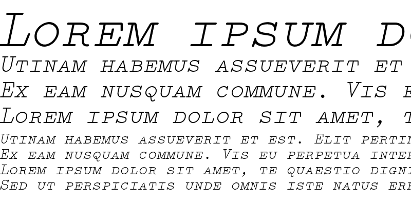 Sample of Elementa SC Italic
