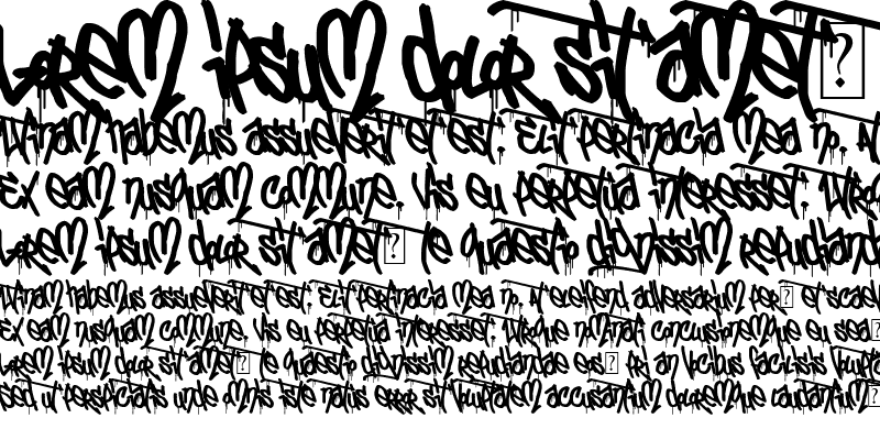 Sample of "eL&FoNt(?rBAN CallIgRAPhy!"