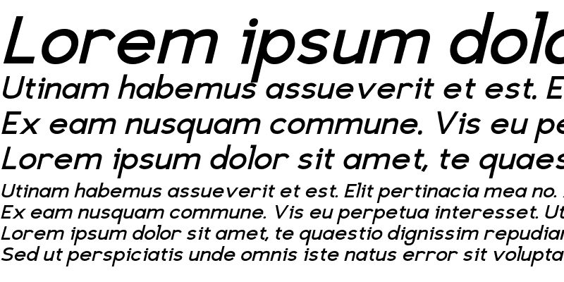 Sample of Eligible Sans BoldItalic