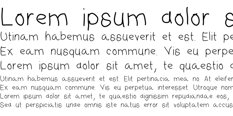 Sample of elisfirstfont