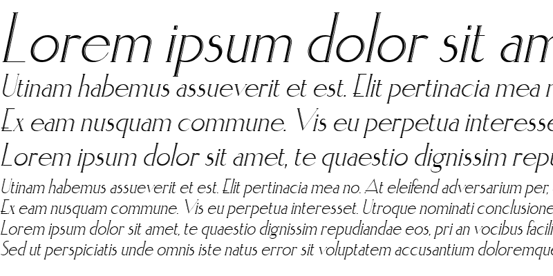 Sample of ElisiaInline Italic