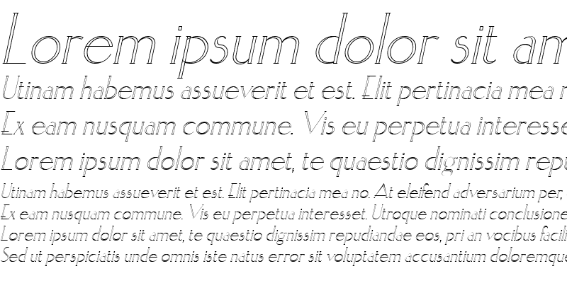 Sample of ElisiaOpenface Italic