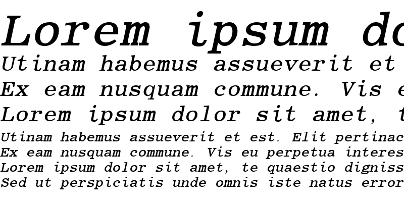 Sample of Elite Bold Italic