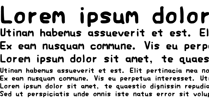 Sample of Elmer_P Font