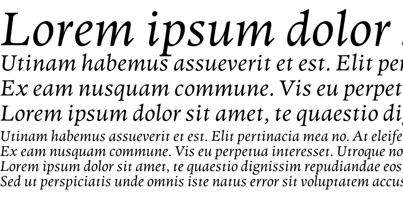 Sample of Elmhurst Italic
