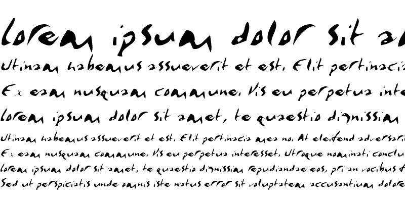 Sample of Elmore Italic