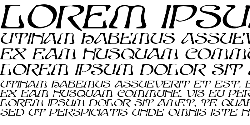 Sample of Elves-Extended Bold Italic
