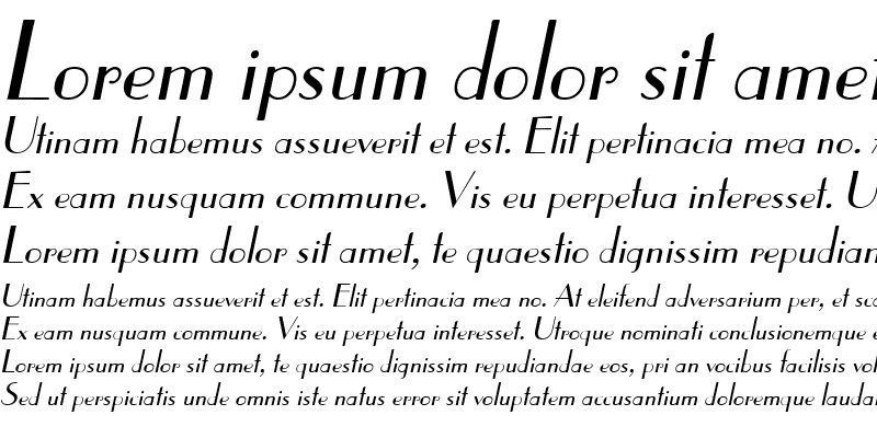 Sample of Elysee Italic