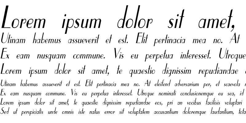 Sample of ElyseeCondensed Italic