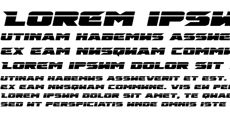 Sample of Emissary Laser Italic