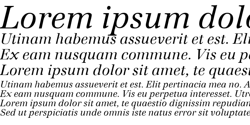 Sample of Emona Italic