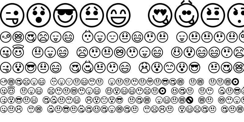 Sample of Emoticons standard