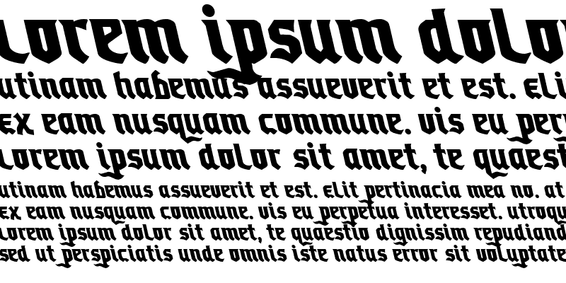 Sample of Empire Crown Leftalic Italic