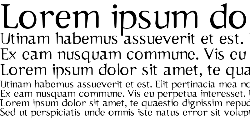 Sample of Emulate Serif