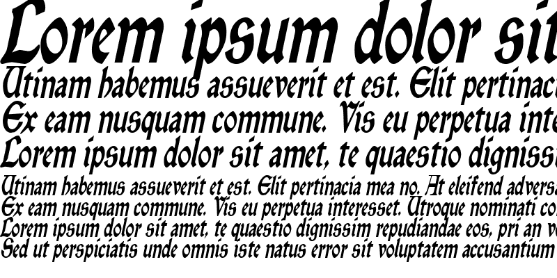 Sample of EnchantmentCondensed Italic