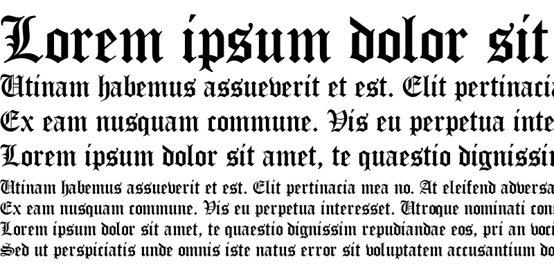 german gothic font